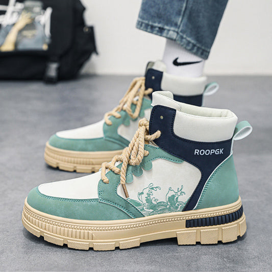 Men's Lace-up High-top  Boots