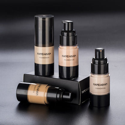 HANDAIYAN Full Cover Foundation Waterproof Moisturizer fond de teint couvrant Face Liquid Foundation Base Makeup for Dark Skin