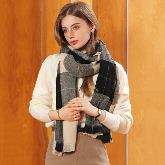 Warmth and Elegance: Winter Women's Fashion Cashmere Shawl