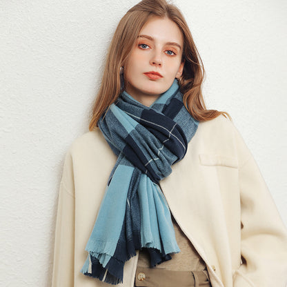 Warmth and Elegance: Winter Women's Fashion Cashmere Shawl