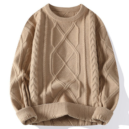 Cozy Comfort: Men's Autumn and Winter Pullover Knitwear Sweater