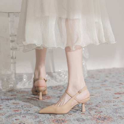 Women's Elegant French Pointed-toe Stiletto Sandals